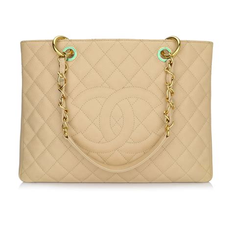 chanel gst beige caviar gold hardware|Chanel Grand Shopping Tote (GST) Bag Beige Caviar Gold .